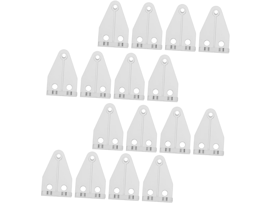 Juego de 16 ganchos para persianas venecianas, kit de fijación para cortinas transparentes y duraderas, accesorios Slowmoose