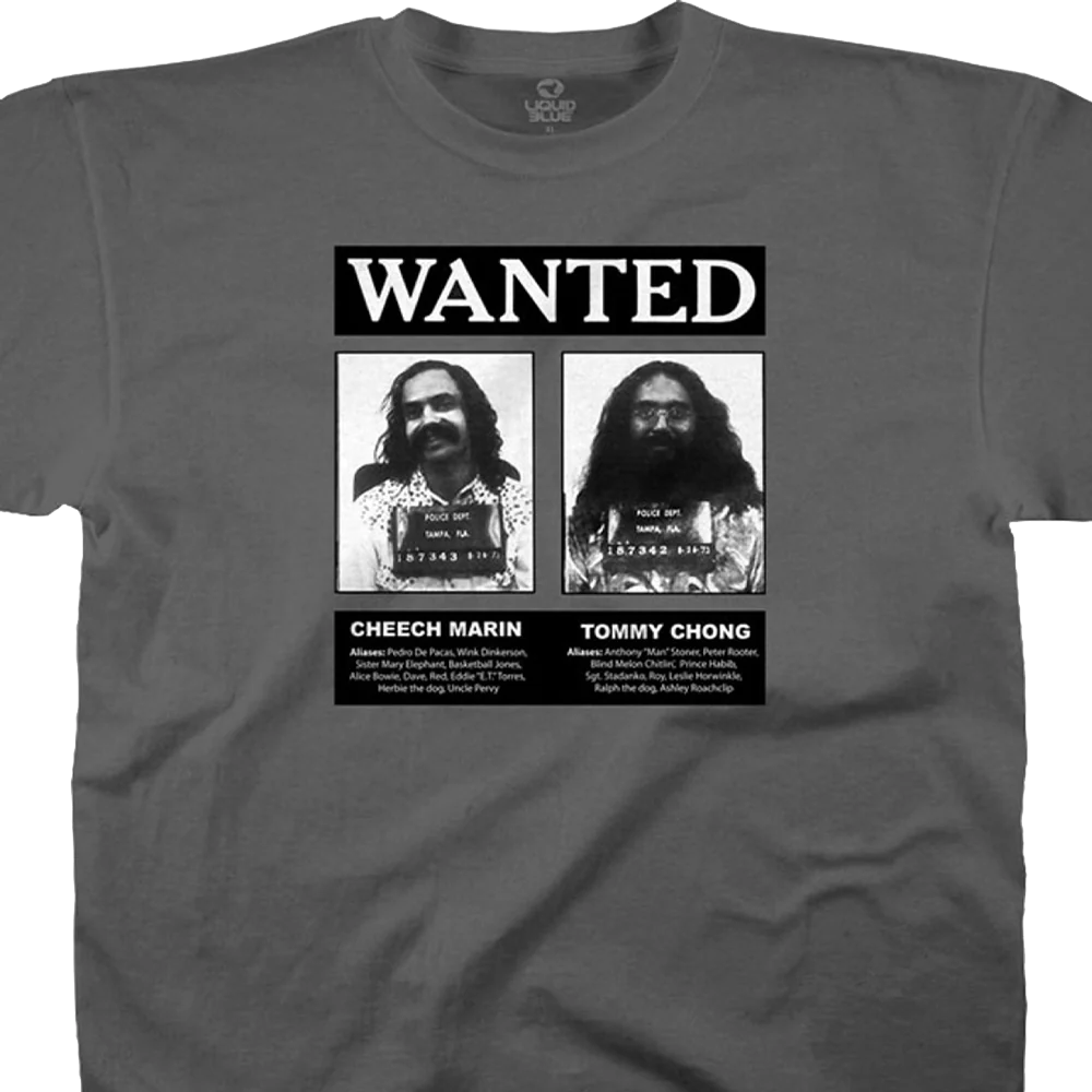 Cheech And Chong Wanted T-shirt Unisex Rockinstone Size:xl