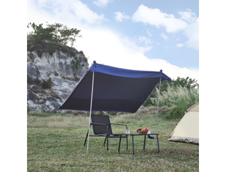 Toldo de playa Bernheze Lycra 4 bolsas rellenables 270x270x210cm - Azul PRO.TEC
