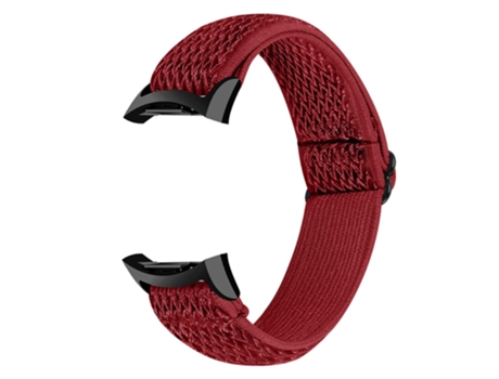 Correa de nailon tejido ajustable para Samsung Gear Fit2 SM-R360 - tinto