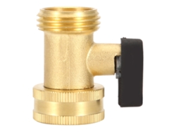 Conector de válvula de bola de latón DN20 3/4 de un solo orificio para jardín