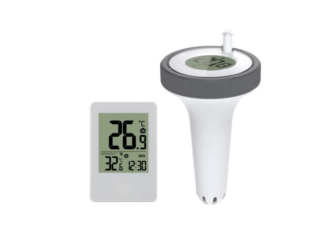 Termômetro De Piscina Flutuante De Rádio Sem Fio Termômetro De Temperatura Da Água Com Receptor Digital Externo Interno 99 
