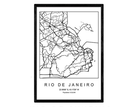 Lámina NACNIC Mapa Rio de janeiro (A3)