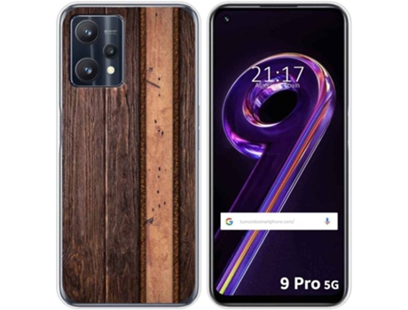 Carcasa para Realme 9 Pro 5G TUMUNDOSMARTPHONE Dibujos Madera 05 Multicolor