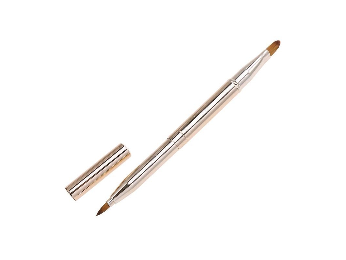 Brocha Retráctil Para Pintalabios Con Tapa, Punta De Lápiz Para Aplicar Pintalabios Y Brillo Labial.