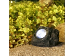 Rebe-lámpara De Piedra Simulada Solar Para Exterior Jardín Patio Luz De Paisaje Foco Solar Ip65 Impermeable