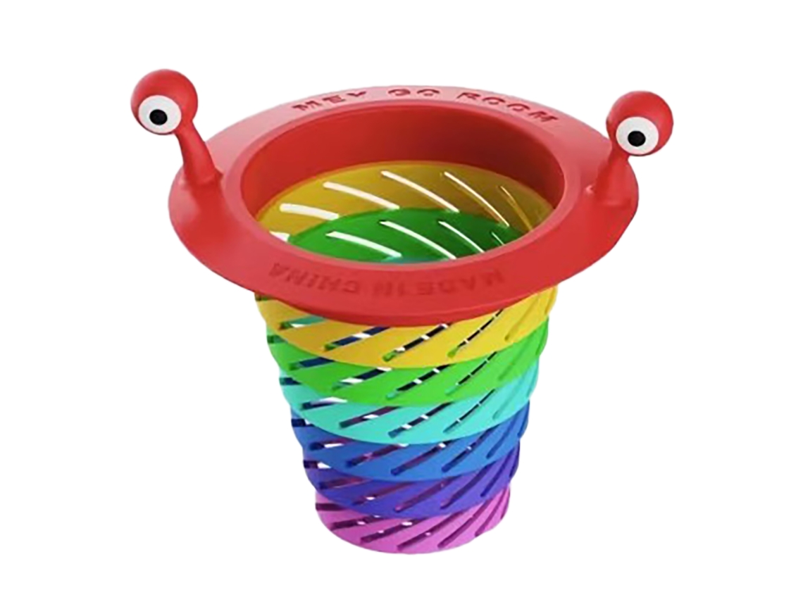 Recogedor de residuos de cocina Rainbow Monster para fregadero de plástico antiobstrucción