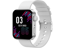 Reloj inteligente Bluetooth, llamadas, frecuencia cardíaca, presión arterial, IP67, iOS/Android Bestvite (plata)