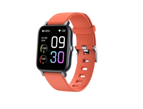 Smartwatch, pantalla completa de 1,7 pulgadas, 100 modos deportivos, batería de 25 días de duración, naranja CHRONUS