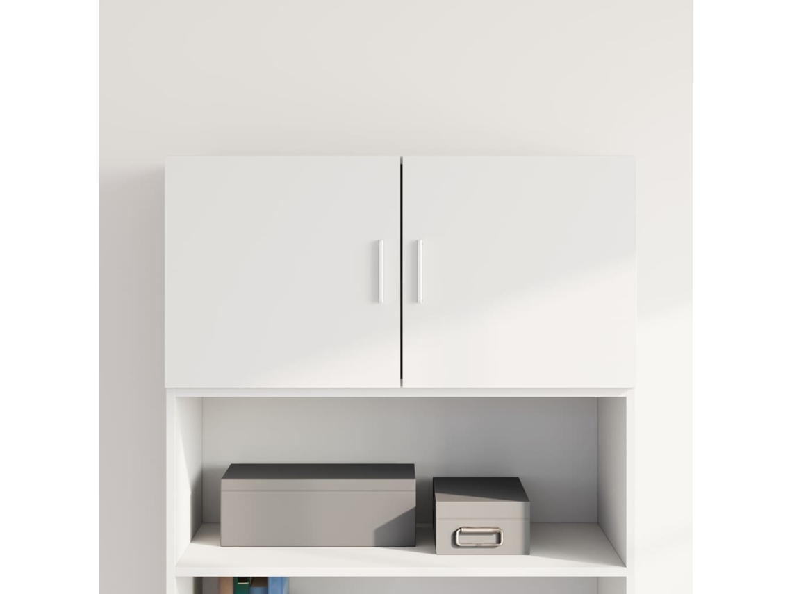 Armario De Pared Madera De Ingeniería Blanco 80x42,5x40 Cm
