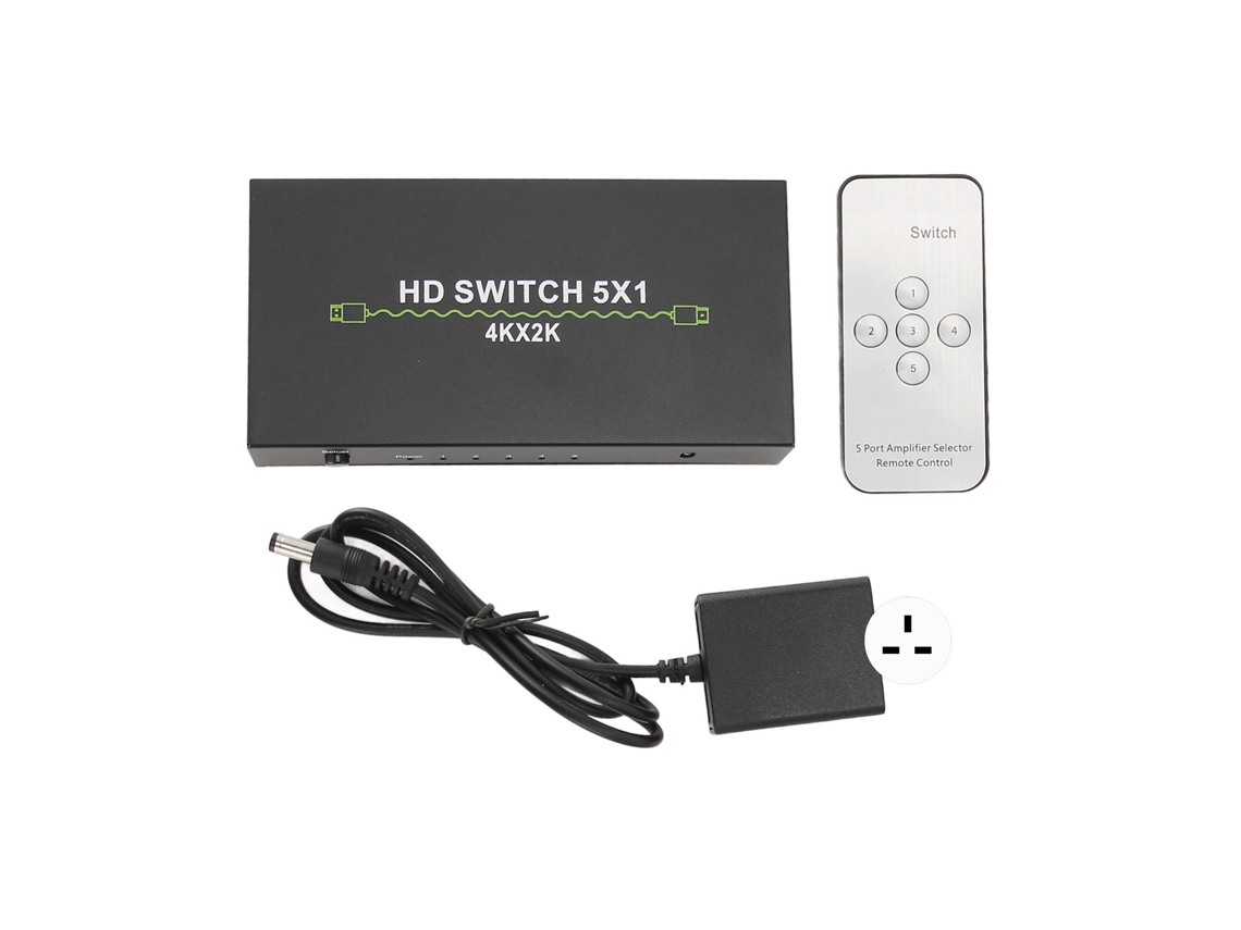 Sound Switcher 5 Entradas 1 Salida 4k 30hz Hd Switch Para Ordenador Portátil Cajas De Decodificación Cajas Inteligentes