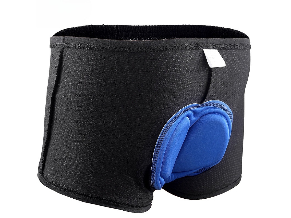 Pantalones Cortos De Ciclismo Para Hombre, Con Cojín De Asiento De Silicona 3d Engrosado Azul Siurn (m)