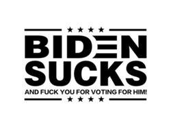 Pegatinas anti-Biden para coche y portátil, 100/200 unidades, sin marca.