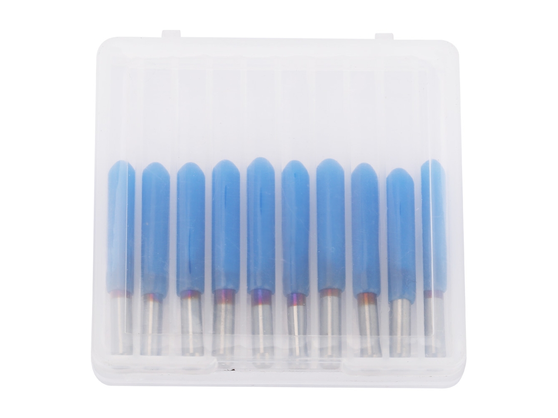 Broca para fresadora CNC, acero de carburo de tungsteno con recubrimiento azul (0,2 mm)