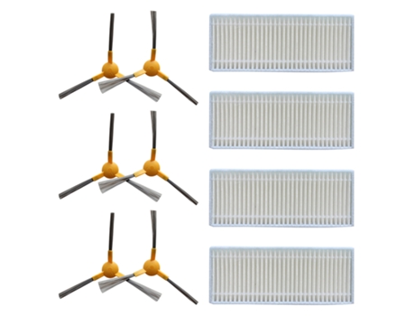 Repuestos de aspiradora 6 * Cepillo Lateral 4 * Kit de filtro para Neatsvor V390 Robot repuestos de aspiradora para limpieza del hogar