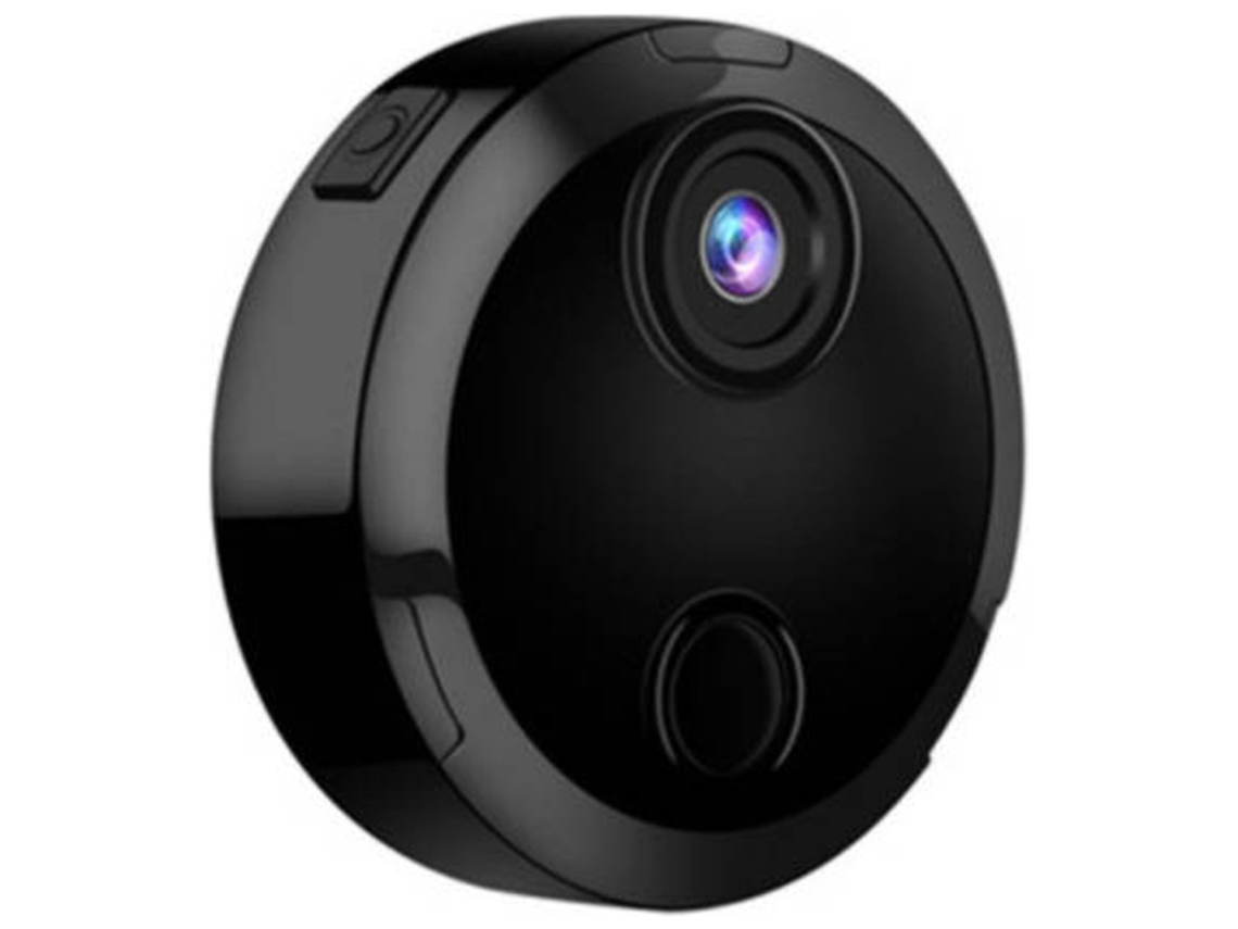 Minicámara Bestvite HD 1080p con Wi-Fi y detección de movimiento (negra)
