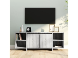 Mueble de Armario Tv 130X35X50 Cm Aglomerado Color Sonoma Gris