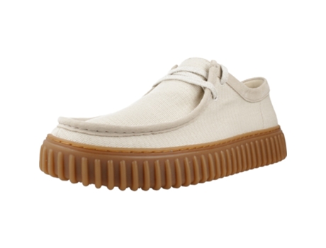 Zapatos de Hombre CLARKS Torhill Lo Tecido Blanco (44)