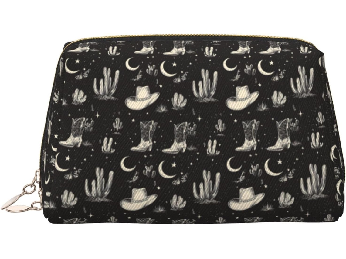 Neceser De Viaje Cuero Organizador Para Mujer Diseño Estampado Vacaciones