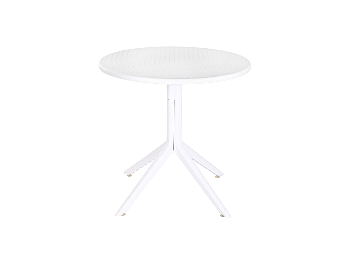 Mesa Metal Pp Reciclado Blanco 80x80x75cm
