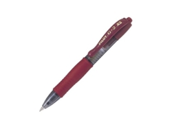 Bolígrafo C/12 Pilot G-2 Pixie burdeos, punta de 0,7 mm