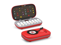 Mini teclado electrónico de juguete musical para niños de Digitallab, juego educativo, recargable (rojo)