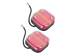 Luzes De Reboque Led À Prova D'água Ip67 Com 24 Leds E Função De Três Cores.