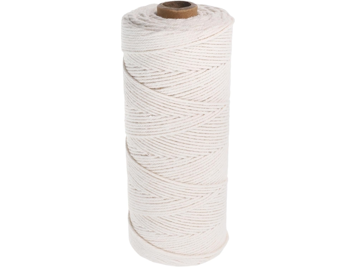 Cordón De Algodón Trenzado, Cuerda Natural, Versátil Para Cocina, Macramé, Decoración Y Proyectos De Bricolaje.