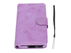 Capa Carteira Para Samsung Galaxy S21 Couro Pu Magnética Removível Anti-impacto Roxa 2 Em 1