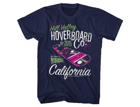 Camiseta ROCKINSTONE Hill Valley Hoverboard Regreso al futuro (XXL)