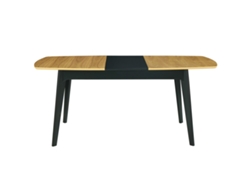 Mesa de Comedor Extensible Madera Y Negro L140-180 Cm Meena MILIBOO