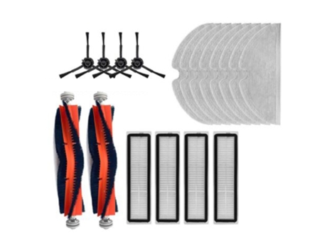 Juego de 18 piezas para Dreame Bot L10 Pro, kit de piezas de aspiradora robótica, cepillo principal desmontable, filtros laterales, trapo de fregona