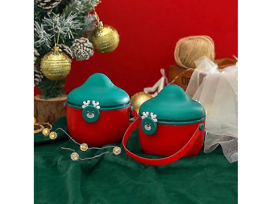 Cajas navideñas 3D para regalos y golosinas - Ideales para envolver dulces, golosinas y regalos de cumpleaños - Hengjian (2 unidades)