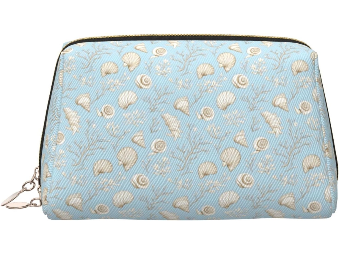 Neceser De Viaje Cuero Organizador Para Mujer Diseño Estampado Vacaciones