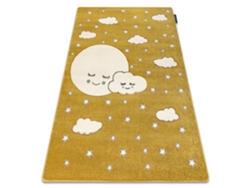 Alfombra Petit Moon Estrellas, Nubes Oro (200 x 290 cm)