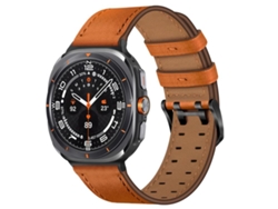 Correa para Samsung Galaxy Watch Ultra - Piel auténtica con doble hebilla (47 mm)