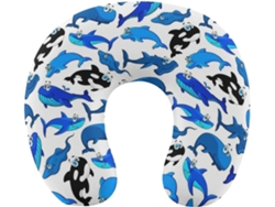 Almohada Viaje Forma Tiburón, Espuma Viscoelástica Viscoelástica Fácil Relajación Cómodos Familia.brfácil