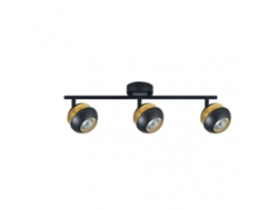 Filtro de potencia Beethoven 3xgu10 negro/dorado Fabrilamp Power Protection