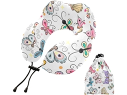 Almohada Viaje Dormir Aviones Espuma Viscoelástica Poliéster Viscoelástica. Fácilmente Soporte Fácil