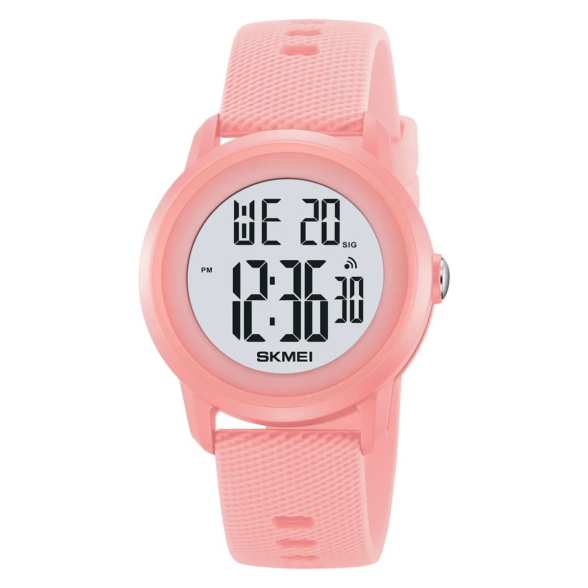 Reloj De Pulsera Con Cronómetro (rosa) Resistente Al Agua Hasta 5 Bares Con Genial Reloj Deportivo Digital De Cuenta Regresiva