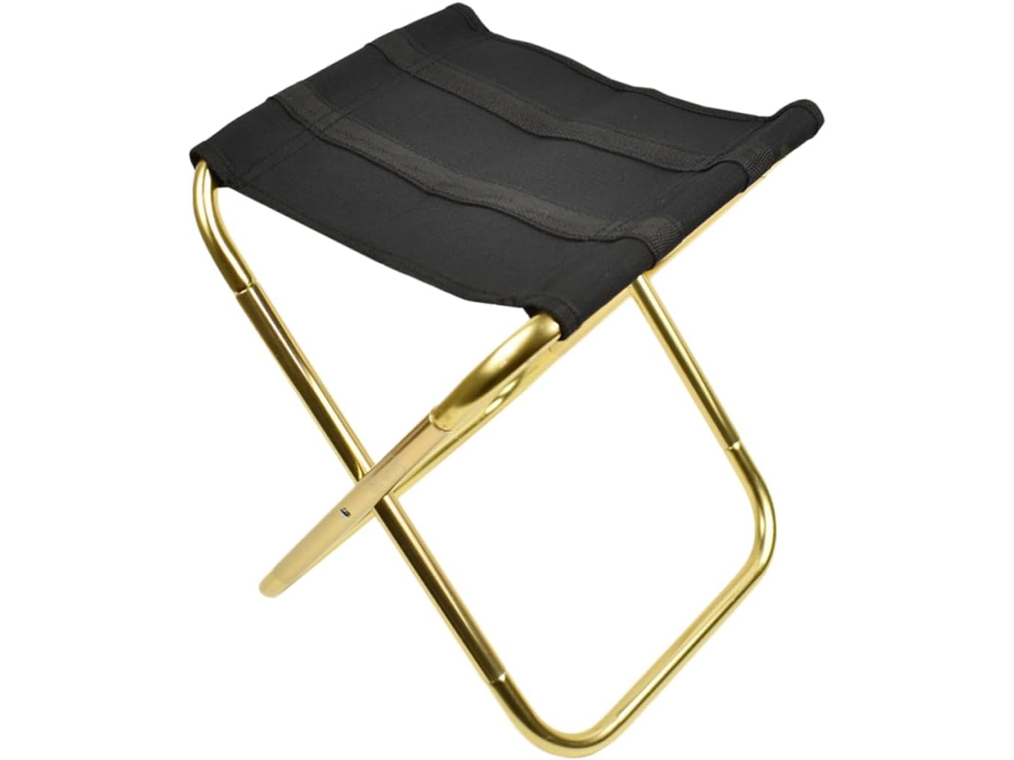 Silla plegable Alipis de hierro, tela y patas, portátil, ligera, para acampar.