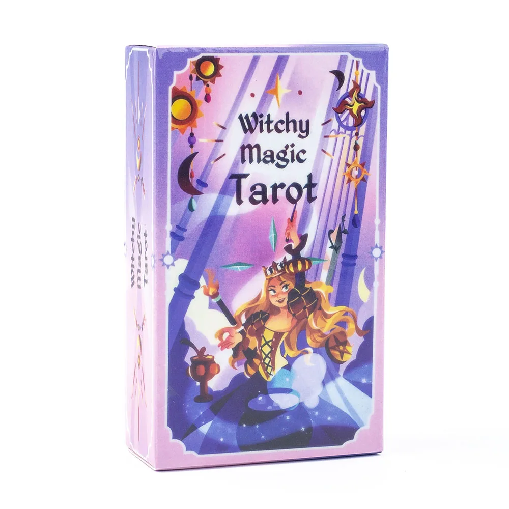 Cartas Del Tarot Mágico De La Bruja, 78 Cartas, Ilustraciones Encantadoras, Juego De Mesa De Adivinación, 10,3 X 6 Cm