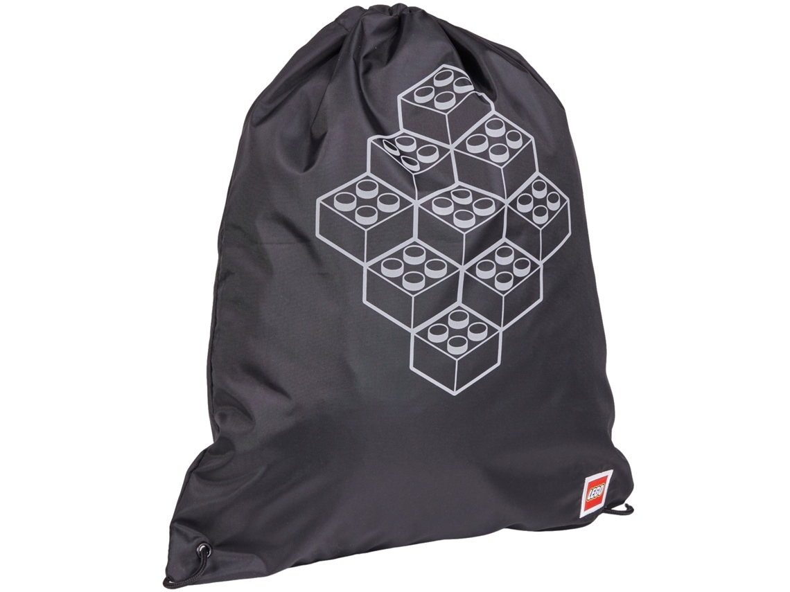 Bolsa De Niño Lego Bricks Drawstring Un Poliéster Negro (talla Única)