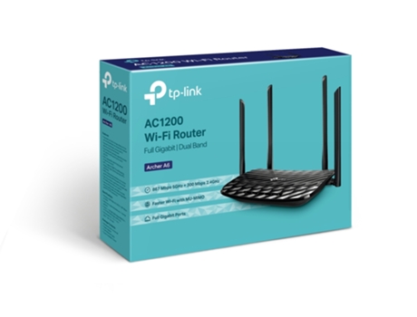 Router Inalámbrico Tp-Link Ac1200 Gigabit Ethernet Doble Banda 2,4 Ghz / 5 Ghz Negro
