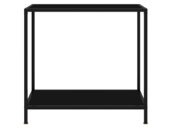 Mesa consola | Mesa de entrada | Mesa auxiliar 80x35x75 cm Cristal templado negro