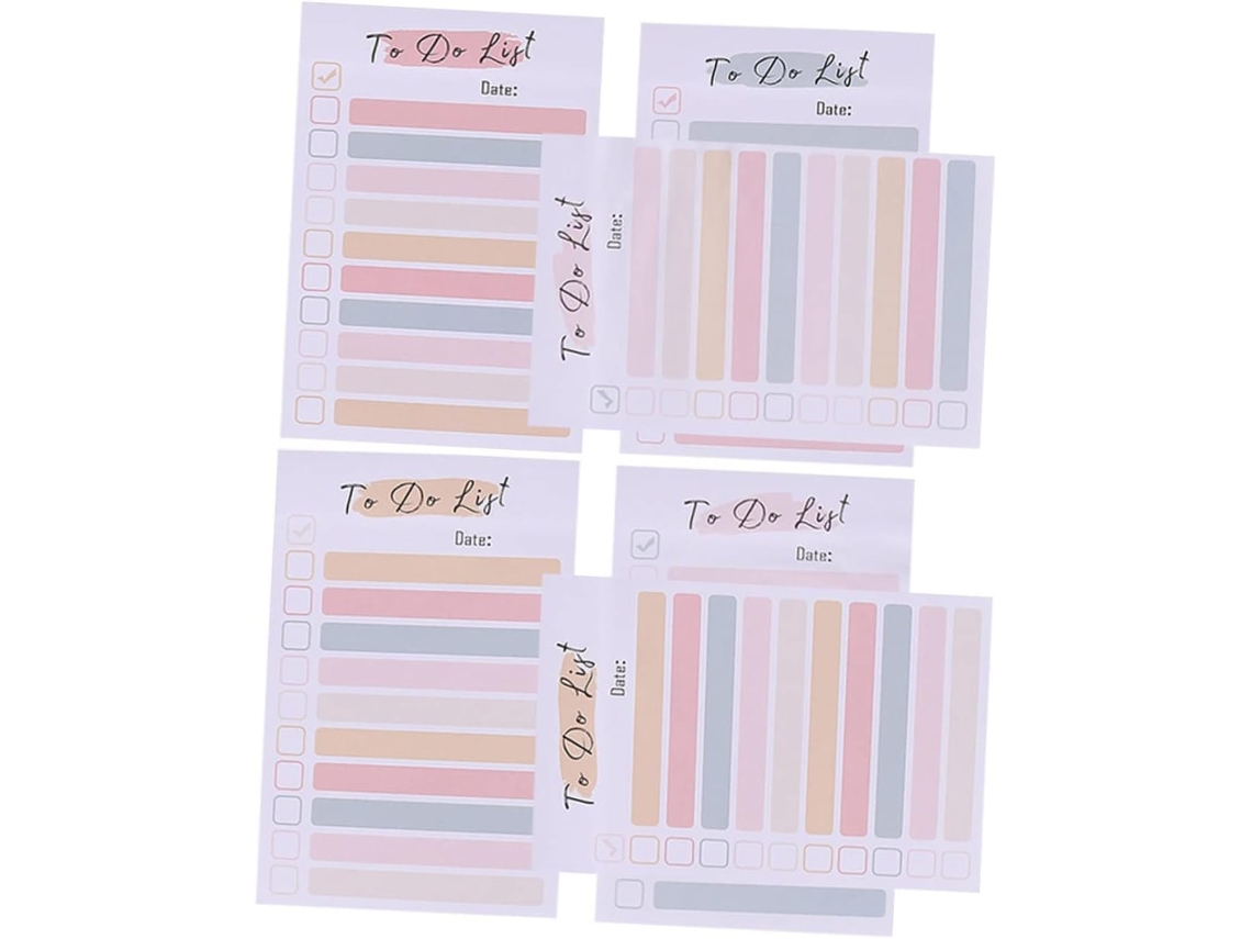 Blocs de notas adhesivas de colores, notas decorativas portátiles para estudiantes y accesorios Gokoco.