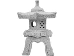 Estatua Pagoda Miniatura Soporte Pequeña Adorno Arenisca Asiática Decoración Jardín Patio Atmósfera Meditativa