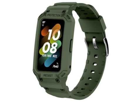 Correa TPU + PU ajustable para Honor Band 6/Huawei Band 6/7 - verde intenso