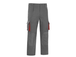 Pantalon multibolsillo bicolor reforzado talla 38-64 talla europea talla 54 ropa bicolor gris rojo