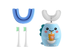 Cepillo de dientes eléctrico en forma de U para niños, cepillo de dientes sónico para niños, diseño de dibujos animados Kofihety
